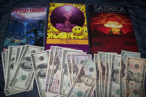 Some of the merch, some of the profits.