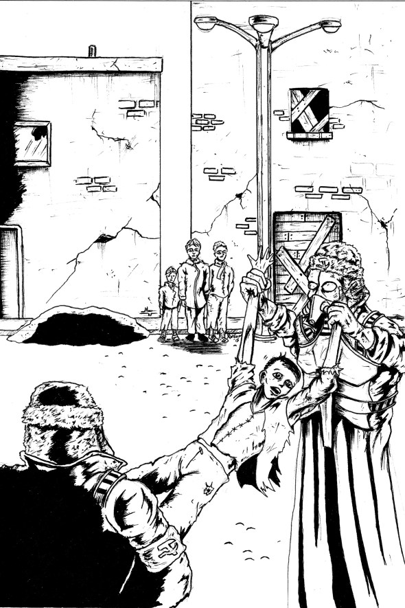 BoyBeingCapturedBySoldiersPrint